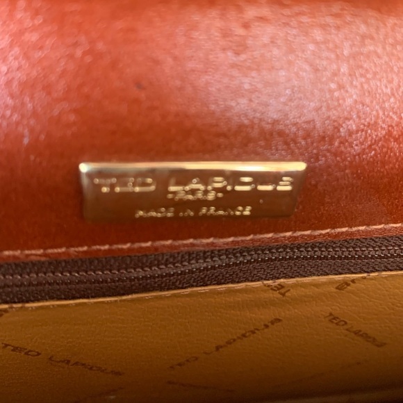 Vtg Ted Lapidus Leather File Attaché Bag Computer Laptop Briefcase Red NWT - Picture 5 of 16